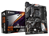 GIGABYTE A520 AORUS ELITE Motherboard - Unterstützt AMD Ryzen 5000 Serie AM4 CPUs, 5+3 Phasen Pure Digital VRM, bis zu 4733MHz DDR4 (OC), PCIe 3.0 x4 M.2, GbE LAN, USB 3.2 Gen2 von Gigabyte