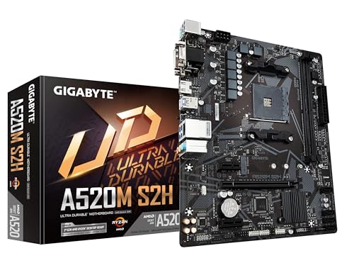 GIGABYTE A520M S2H mATX Motherboard for AMD AM4 CPUs von Gigabyte