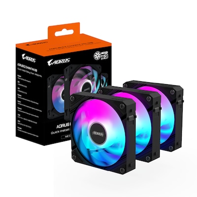 GIGABYTE AORUS EZ CHAIN 120 Lüfter 120x120x25mm (3-Pack) von Gigabyte