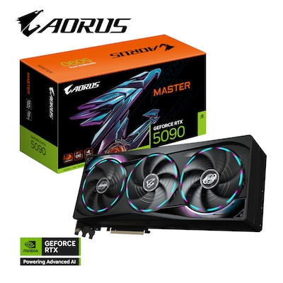 GIGABYTE AORUS GeForce RTX 5090 MASTER 32G Grafikkarte HDMI/DP GIGABYTE AORUS GeForce RTX 5090 MASTER 32G Grafikkarte HDMI/DP von Gigabyte