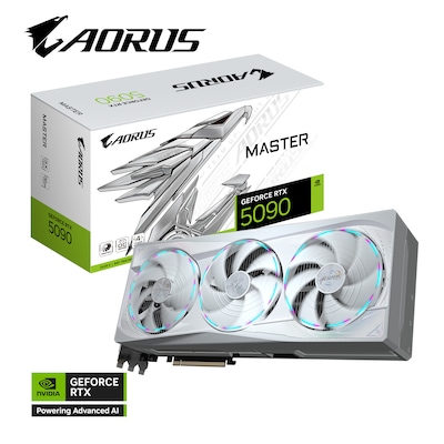GIGABYTE AORUS GeForce RTX 5090 MASTER ICE 32G Grafikkarte HDMI/DP von Gigabyte