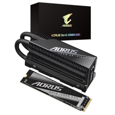 GIGABYTE AORUS Gen5 12000 SSD PCIe 5.0 x4, NVMe 2.0 1TB von Gigabyte