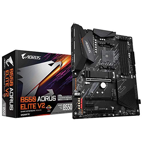 GIGABYTE B550 AORUS ELITE V2 Mainboard – AMD Ryzen 5000 CPUs, 12+2 Phasen VRM, bis zu 4733 MHz DDR4, 1xPCIe 4.0 + 1xPCIe 3.0 M.2, 2.5GbE LAN, USB 3.2 Gen 2 GIGABYTE B550 AORUS ELITE V2 Mainboard – AMD Ryzen 5000 CPUs, 12+2 Phasen VRM, bis zu 4733 MHz DDR4, 1xPCIe 4.0 + 1xPCIe 3.0 M.2, 2.5GbE LAN, USB 3.2 Gen 2 von Gigabyte