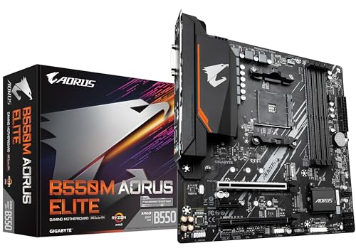 GIGABYTE B550M AORUS Elite mATX Motherboard for AMD AM4 CPUs von Gigabyte