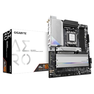 GIGABYTE B650 AERO G ATX Mainboard Sockel AM5 HDMI/DP/USB-C/WIFI6E/BT von Gigabyte