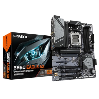 GIGABYTE B650 Eagle AX ATX Mainboard Sockel AM5 HDMI/DP/USB-C/M.2/WIFI6E von Gigabyte