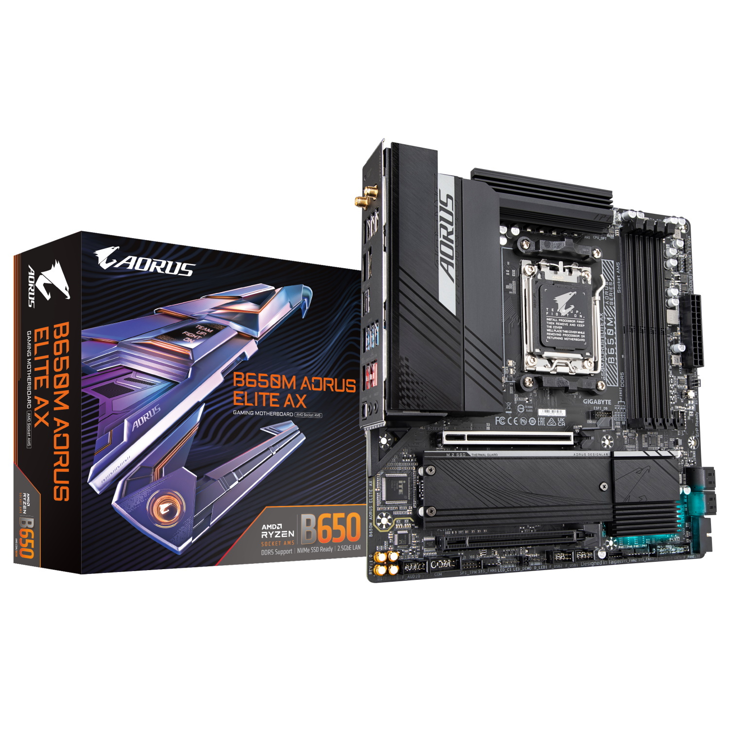 GIGABYTE B650M AORUS ELITE AX Mainboard Sockel AM5 von Gigabyte