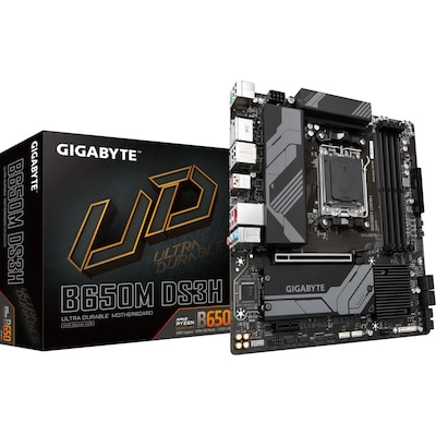 GIGABYTE B650M DS3H mATX Mainboard Sockel AM5 HDMI/2xDP/USB-C/M.2/ von Gigabyte