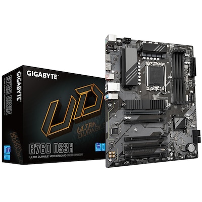 GIGABYTE B760 DS3H ATX Mainboard Sockel 1700 M.2/HDMI/DP/USB-C von Gigabyte