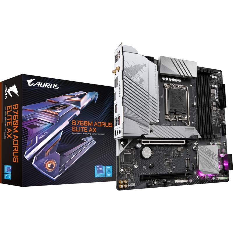 GIGABYTE B760M AORUS Elite AX Mainboard von Gigabyte