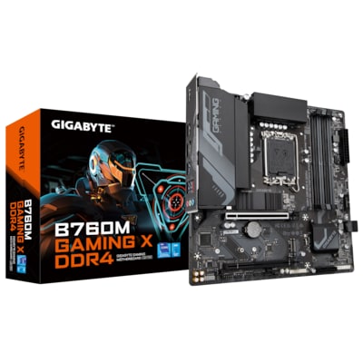 GIGABYTE B760M GAMING X DDR4 mATX Mainboard Sockel 1700 M.2/HDMI/DP von Gigabyte