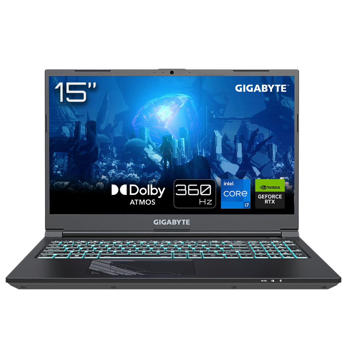 GIGABYTE G5 KF5-H3DE554KD - 15,6" FHD 360Hz Display, Intel Core i7-13620H, 16GB RAM, 1TB SSD, NVIDIA GeForce RTX™ 4060, FreeDOS von Gigabyte