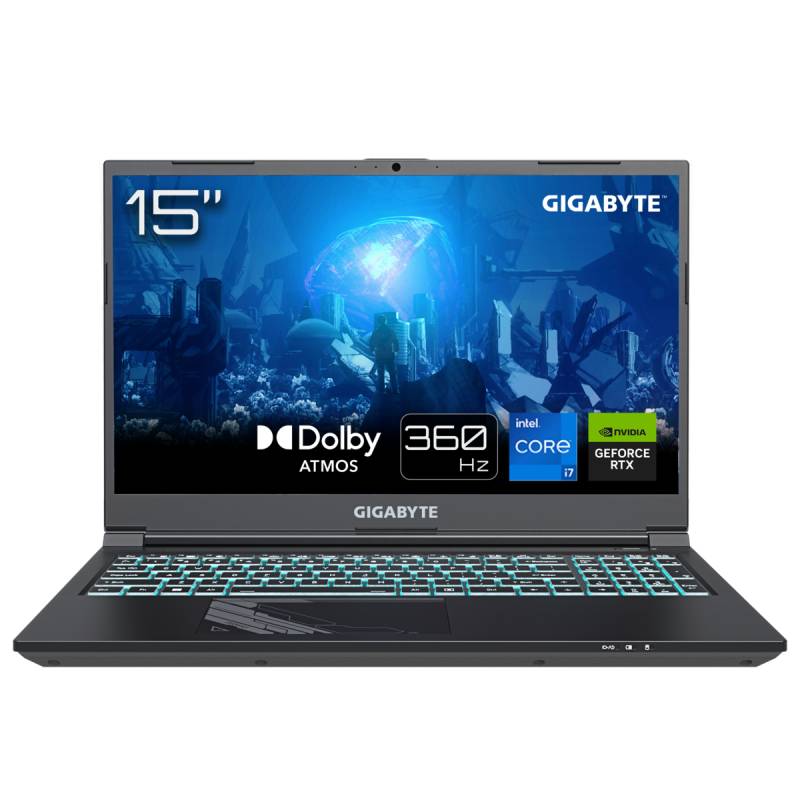 GIGABYTE G5 KF5-H3DE554KH - 15,6" FHD 360Hz Display, Intel Core i7-13620H, 16GB RAM, 1TB SSD, NVIDIA GeForce RTX™ 4060, Windows 11 von Gigabyte