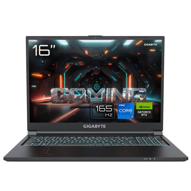 GIGABYTE G6 KF-73DE854KH - 16" FHD 165Hz Display, Intel Core i7-13700H, 16GB RAM, 1TB SSD, NVIDIA GeForce RTX™ 4060, Windows 11 Home von Gigabyte