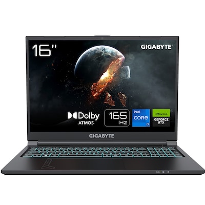 GIGABYTE G6 KF-73DE854KH 16" WUXGA 165Hz Core i7-13700H 16GB/1TB SSD RTX4060 Win11 von Gigabyte