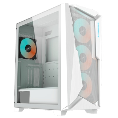 GIGABYTE GB-C301GW-TYPE-C-V2 Midi Tower Gaming Gehäuse mit Sichtfenster white von Gigabyte