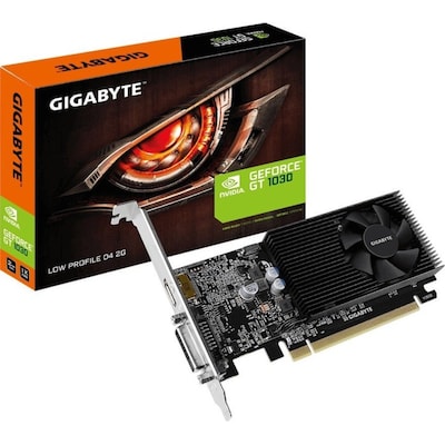 GIGABYTE GeForce GT 1030 2GB DDR4 Grafikkarte DVI/HDMI Low Profile von Gigabyte