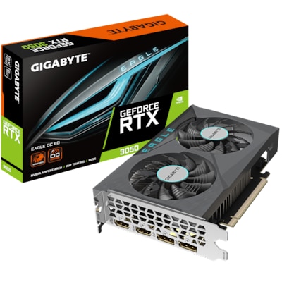 GIGABYTE GeForce RTX 3050 Eagle OC 6GB GDDR6 Grafikkarte 2xHDMI, 2xDP von Gigabyte