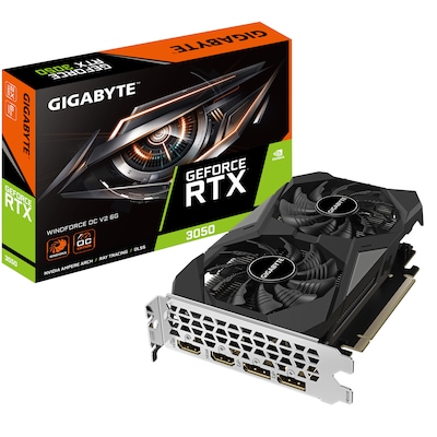 GIGABYTE GeForce RTX 3050 WINDFORCE OC V2 Grafikkarte 2xHDMI, 2xDP von Gigabyte