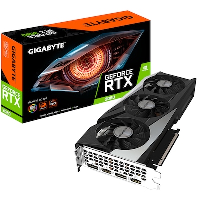 GIGABYTE GeForce RTX 3060 Gaming OC R2.0 12GB GDDR6 Grafikkarte 2xHDMI, 2xDP von Gigabyte