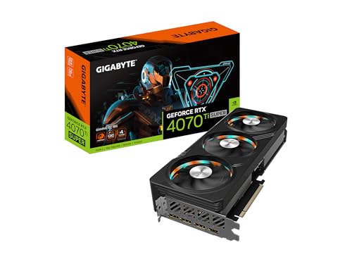 GIGABYTE GeForce RTX 4070 Ti Super Gaming OC 16G Grafikkarte, 3X WINDFORCE Lüfter, 16GB 256-Bit GDDR6X, GV-N407TSGAMING OC-16GD Grafikkarte von Gigabyte