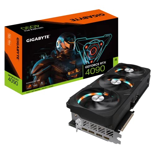 GIGABYTE GeForce RTX 4090 GAMING OC 24GB Graphics Card - GDDR6X, PCI-E 4.0, Core 2535Mhz, RGB fusion, Anti-sag bracket, Metal back plate, DP 1.4, HDMI 2.1a, NVIDIA DLSS 3, GV-N4090GAMING OC-24GD von Gigabyte