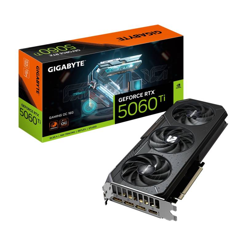 GIGABYTE GeForce RTX 5060 Ti 16GB Gaming OC - 12GB GDDR7, HDMI, 3x DP von Gigabyte