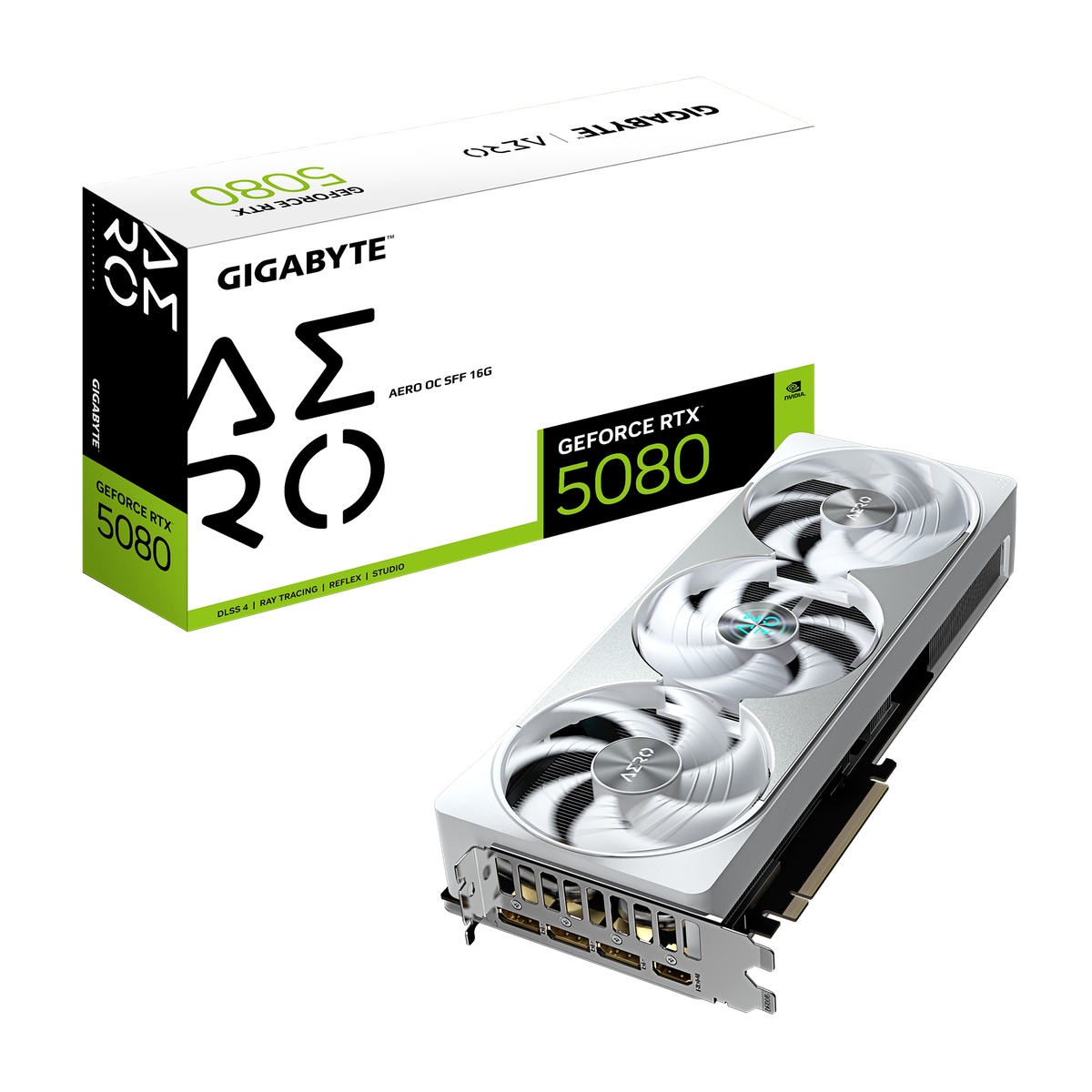 GIGABYTE GeForce RTX 5080 Aero OC SFF 16G B-Ware - 16GB GDDR7, 2x HDMI, 3x DP GIGABYTE GeForce RTX 5080 Aero OC SFF 16G B-Ware - 16GB GDDR7, 2x HDMI, 3x DP von Gigabyte