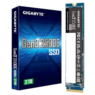 GIGABYTE Gen3 2500E SSD PCIe 3.0 x4, NVMe1.3 2TB von Gigabyte