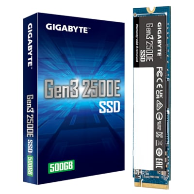 GIGABYTE Gen3 2500E SSD PCIe 3.0 x4, NVMe1.3 500GB von Gigabyte