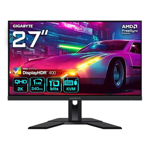 GIGABYTE G27QC A 27" QHD Curved Gaming Monitor - 2560 x 1440 (QHD), 165Hz, 1ms, 250 cd/m², HDR Ready, HDMI 2.0, DisplayPort 1.2 GIGABYTE G27QC A 27" QHD Curved Gaming Monitor - 2560 x 1440 (QHD), 165Hz, 1ms, 250 cd/m², HDR Ready, HDMI 2.0, DisplayPort 1.2 von Gigabyte