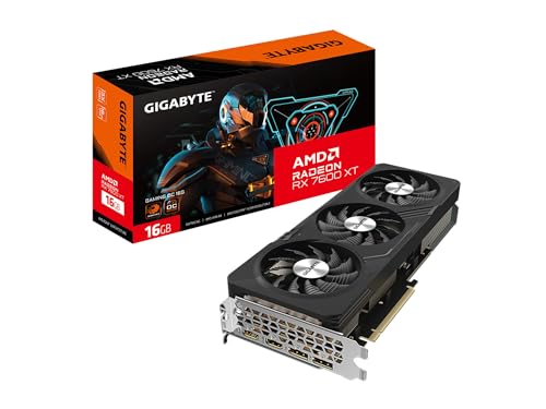GIGABYTE Radeon RX 7600 XT Gaming OC 16G Grafikkarte, 3X WINDFORCE Lüfter 16GB 128-Bit GDDR6, GV-R76XTGAMING OC-16GD Grafikkarte GIGABYTE Radeon RX 7600 XT Gaming OC 16G Grafikkarte, 3X WINDFORCE Lüfter 16GB 128-Bit GDDR6, GV-R76XTGAMING OC-16GD Grafikkarte von Gigabyte