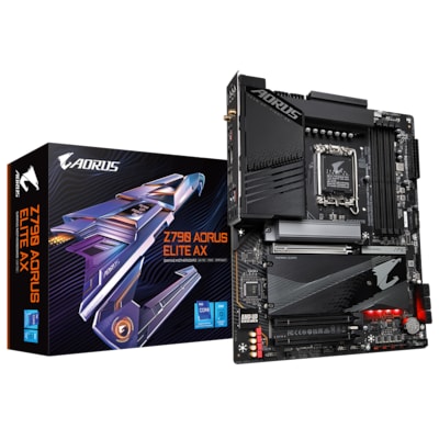 GIGABYTE Z790 AORUS ELITE AX ATX Mainboard Sockel 1700 HDMI/DP/USB3.2/WIFI/BT von Gigabyte