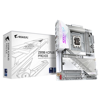 GIGABYTE Z890 AORUS PRO ICE DDR5 ATX Mainboard Sockel 1851 TB4/HDMI/WIFI7 von Gigabyte