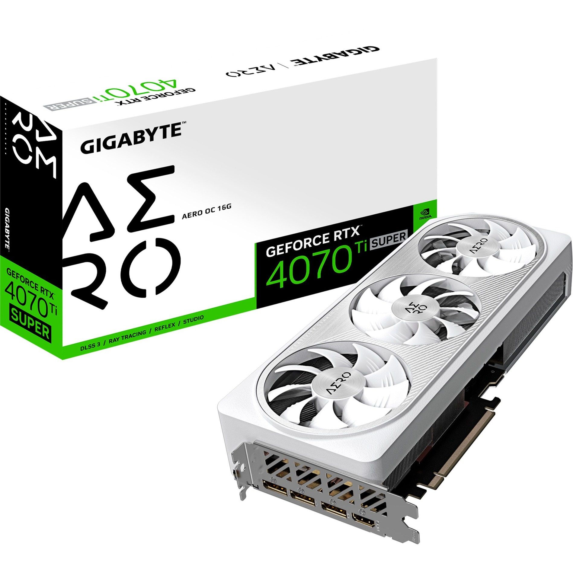 GeForce RTX 4070 Ti SUPER AERO OC 16G, Grafikkarte von Gigabyte