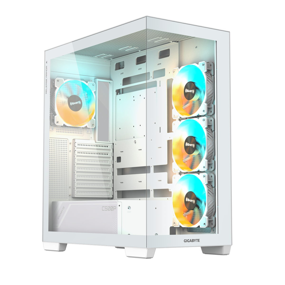 GigaByte AORUS C500 Panoramic Stealth ICE | PC-Gehäuse GigaByte AORUS C500 Panoramic Stealth ICE | PC-Gehäuse von Gigabyte