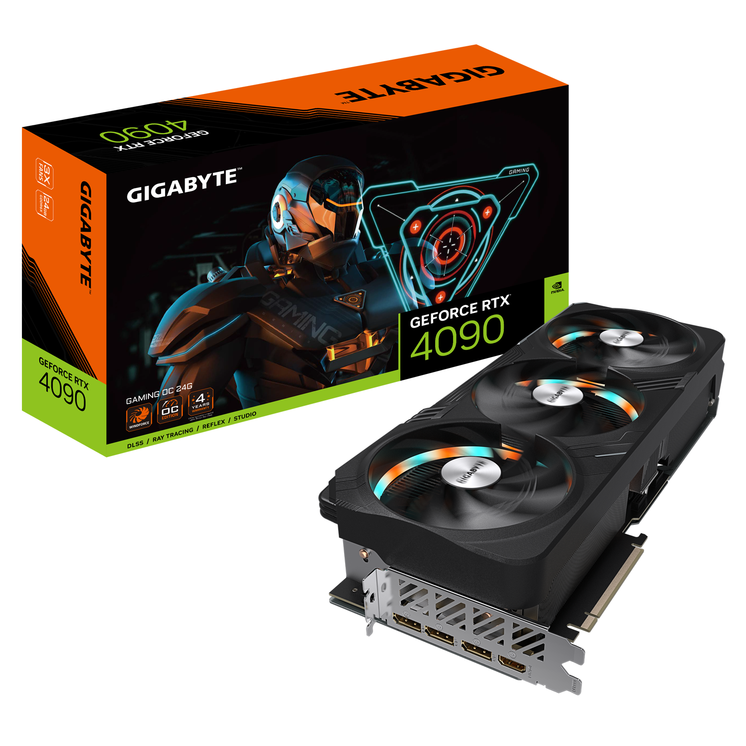 GigaByte GeForce RTX 4090 GAMING OC 24G Grafikkarte - 24GB GDDR6X, HDMI, 3x DP von Gigabyte