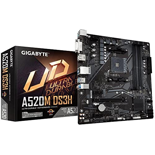 Gigabyte A520M DS3H mATX Motherboard for AMD AM4 CPUs von Gigabyte