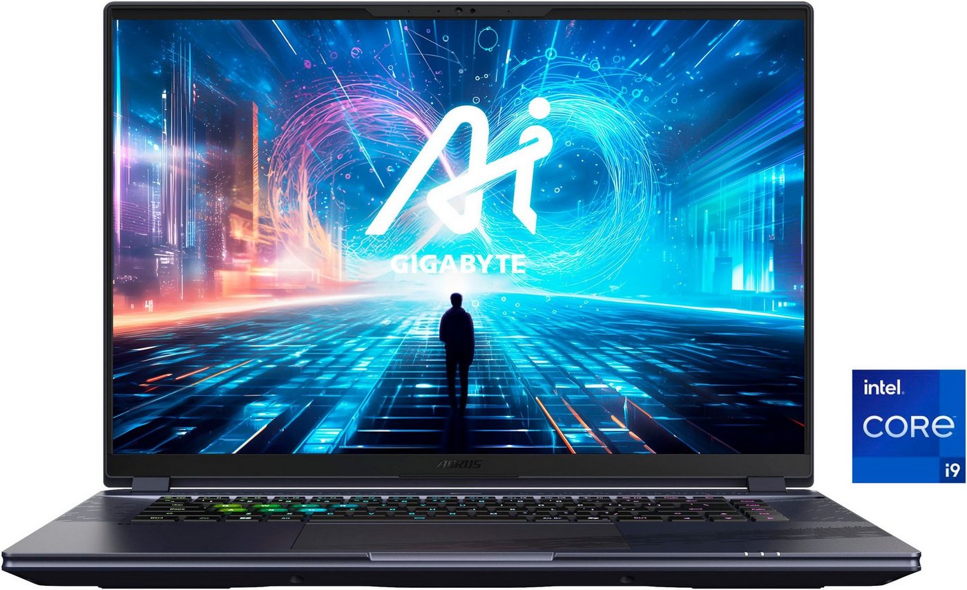 Gigabyte AORUS 16X ASG-63DEC65SH Gaming-Notebook (40,6 cm/16 Zoll, Intel Core i9 14900HX, GeForce RTX 4070, 2000 GB SSD) von Gigabyte