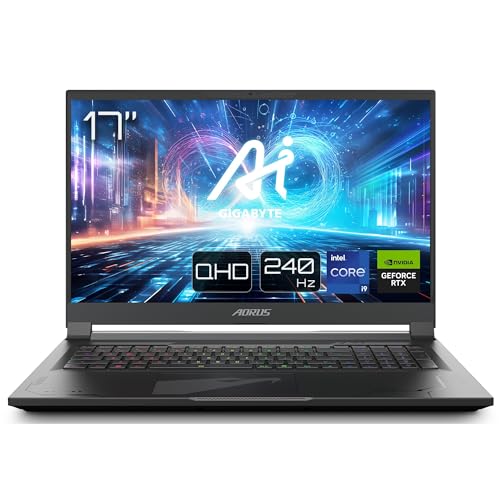 Gigabyte AORUS 17X Gaming Laptop | 17,3" 240Hz QHD Display | Intel i9-14900HX | Nvidia GeForce RTX 4090 | AORUS 17X AZG-65DE665SH von Gigabyte