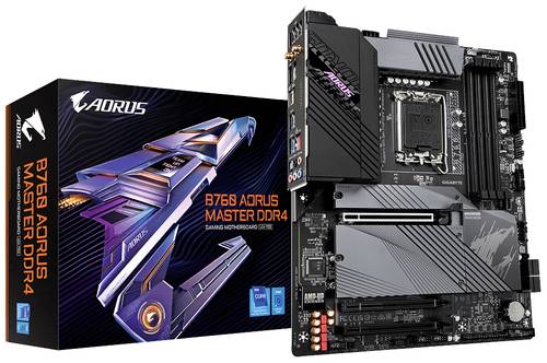 Gigabyte AORUS B760 MASTER Mainboard Sockel (PC) Intel® 1700 Formfaktor (Details) ATX Mainboard-Chi von Gigabyte