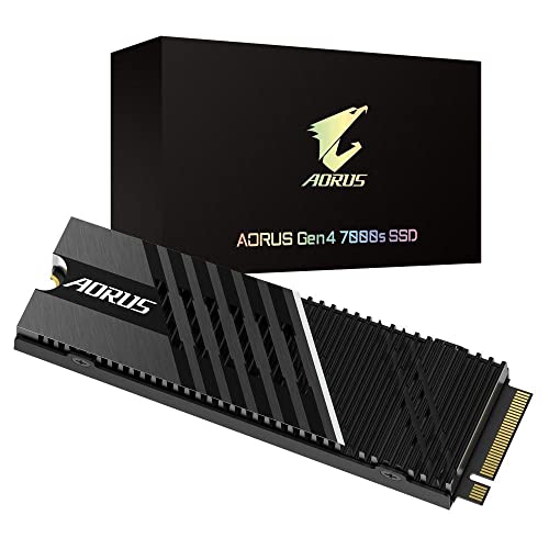 Gigabyte AORUS Gen4 7000s 2TB NVMe Solid State Drive (PCI-Express 4.0 x4), GP-AG70S2TB, Festkörper-Laufwerk, Schwarz von Gigabyte