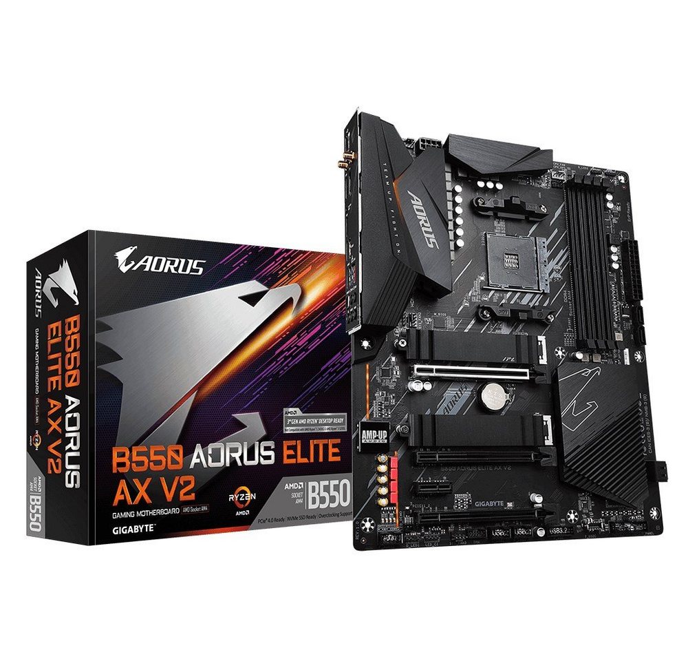 Gigabyte B550 AORUS ELITE AX V2 Motherboard Socket AM4 ATX Mainboard von Gigabyte