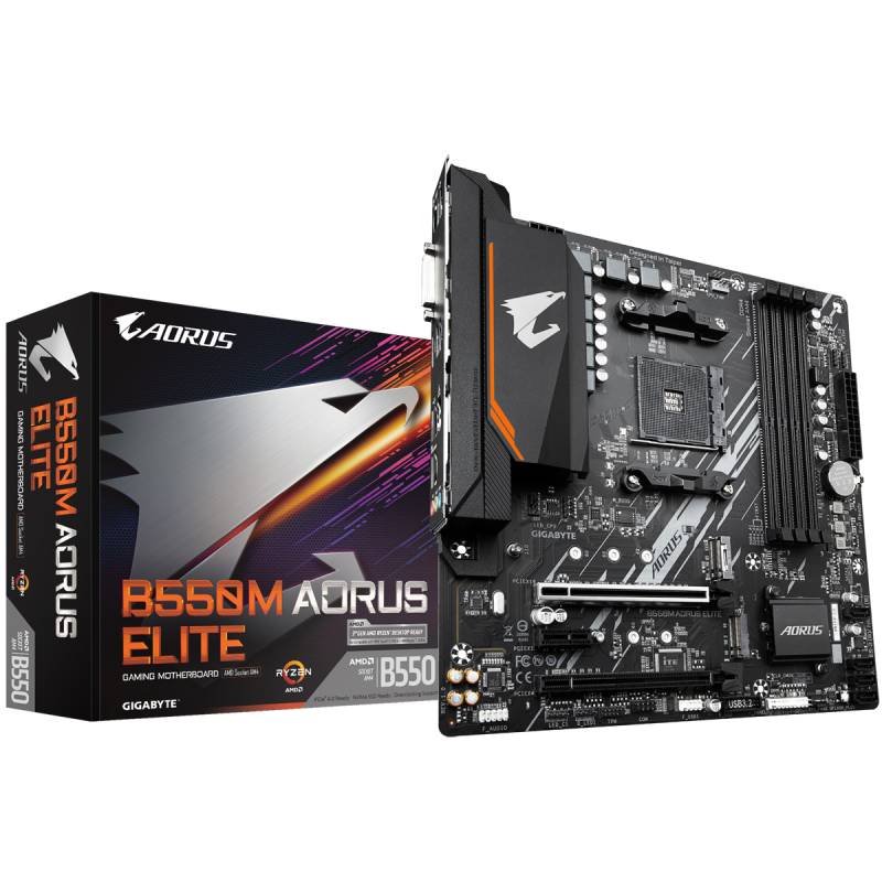 Gigabyte B550M AORUS ELITE Mainboard Sockel AM4 von Gigabyte