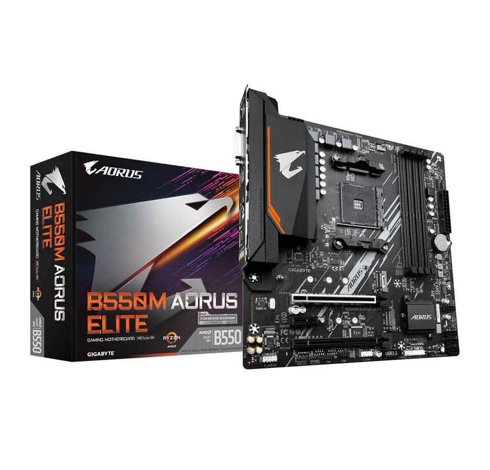 Gigabyte B550M AORUS Elite mATX Mainboard Gigabyte B550M AORUS Elite mATX Mainboard von Gigabyte