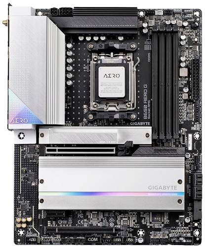 Gigabyte B650 AERO G - 1.0 Mainboard Sockel (PC) AMD AM5 Formfaktor (Details) ATX Mainboard-Chipsatz von Gigabyte