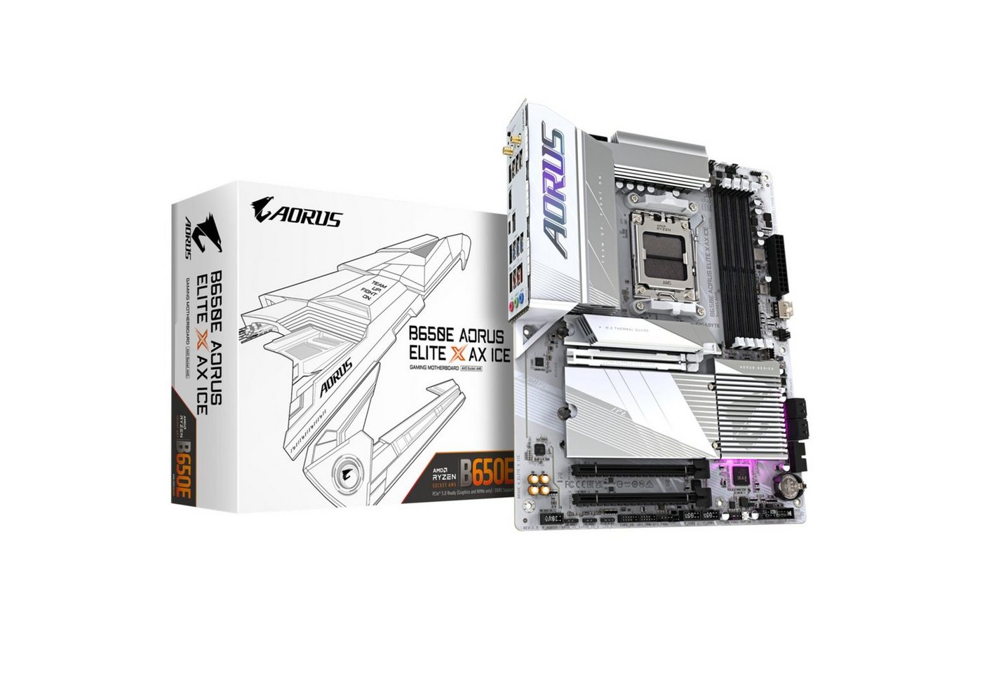 Gigabyte B650E AORUS ELITE X AX ICE Mainboard von Gigabyte