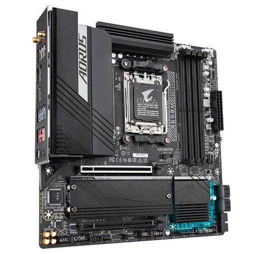 Gigabyte B650M AORUS ELITE AX Mainboard Sockel (PC) AMD AM5 Formfaktor (Details) Micro-ATX Mainboard von Gigabyte