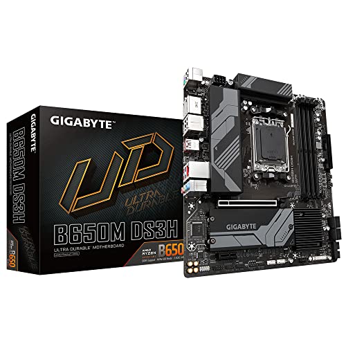 Gigabyte B650M DS3H Motherboard AMD B650 Socket AM5 Micro ATX von Gigabyte