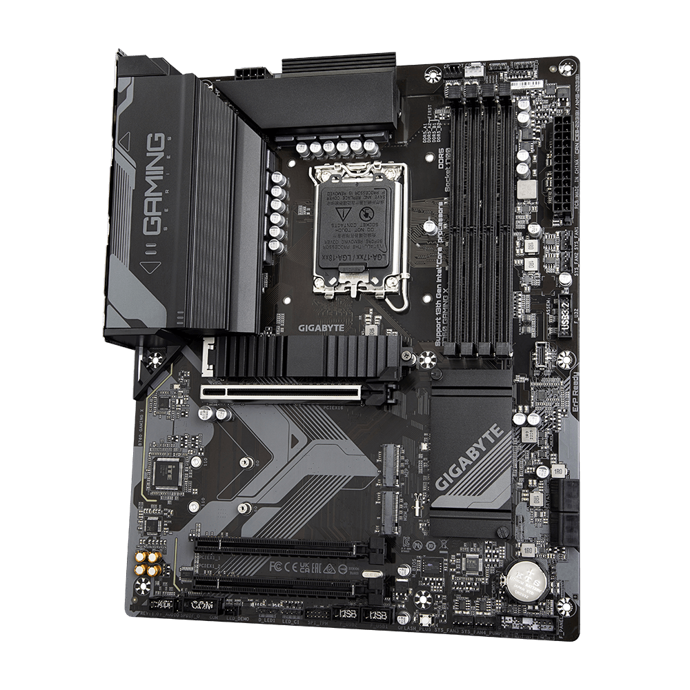 Gigabyte B760 GAMING X - Intel - LGA 1700 - Intel® Celeron® - Intel® Core i3 - Intel® Core i5 - Intel® Core i7 - Intel® Core i9,... - LGA 1700 - DDR5-SDRAM - 128 GB (B760 GAMING X) von Gigabyte
